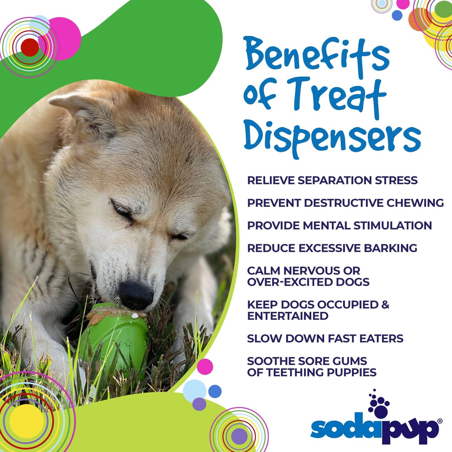 SodaPup - Gnome Durable PUP-X Synthetic Rubber Treat Dispenser - Gnome Treat Dispenser