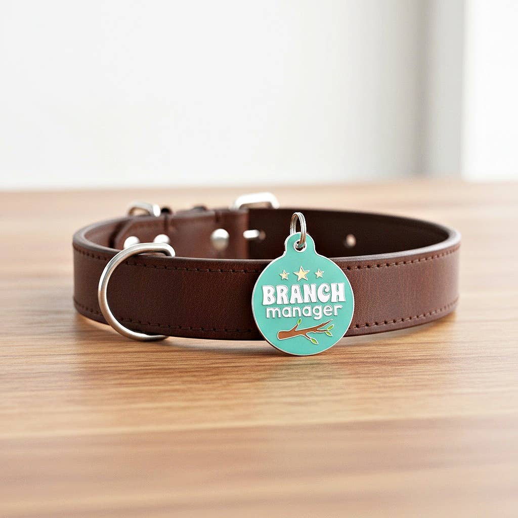 Bad Tags - Adventure Dog ID Tag Personalize - Branch Manager - Small / Engraved QR Code