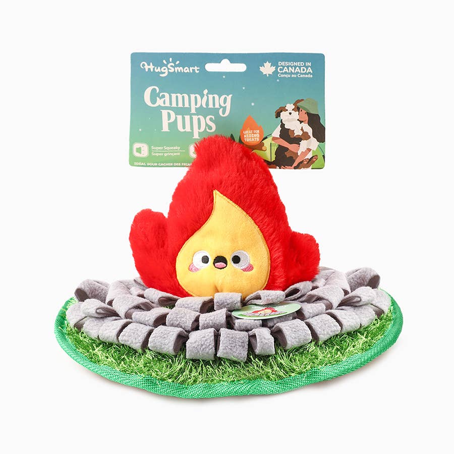 Hugsmart Products Inc - HugSmart Pet - Camping Pups | Snuffle Campsite - Plush Toy