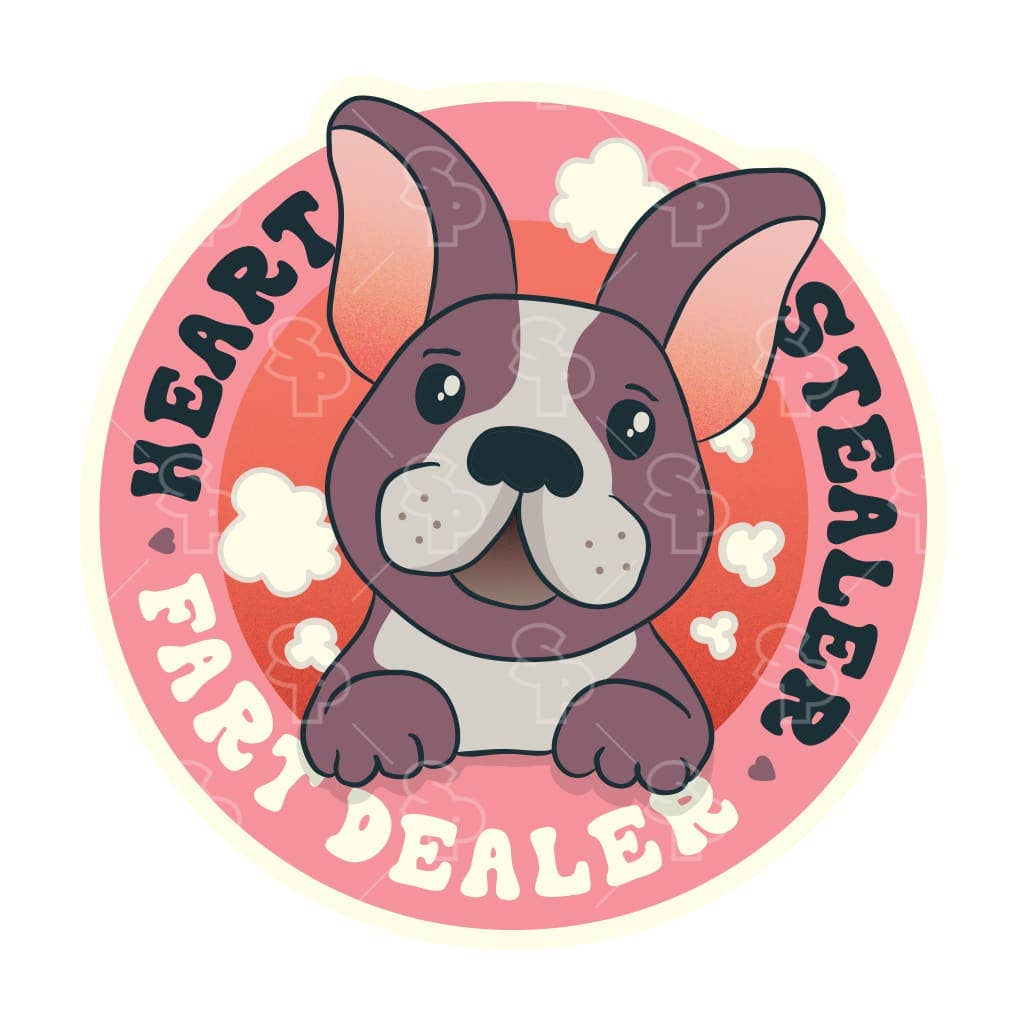 Two Feet Treats - Heart Stealer, Fart Dealer - Sticker