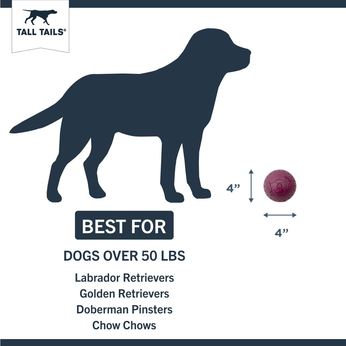 Tall Tails - Tall Tails GOAT Sport Ball, Large