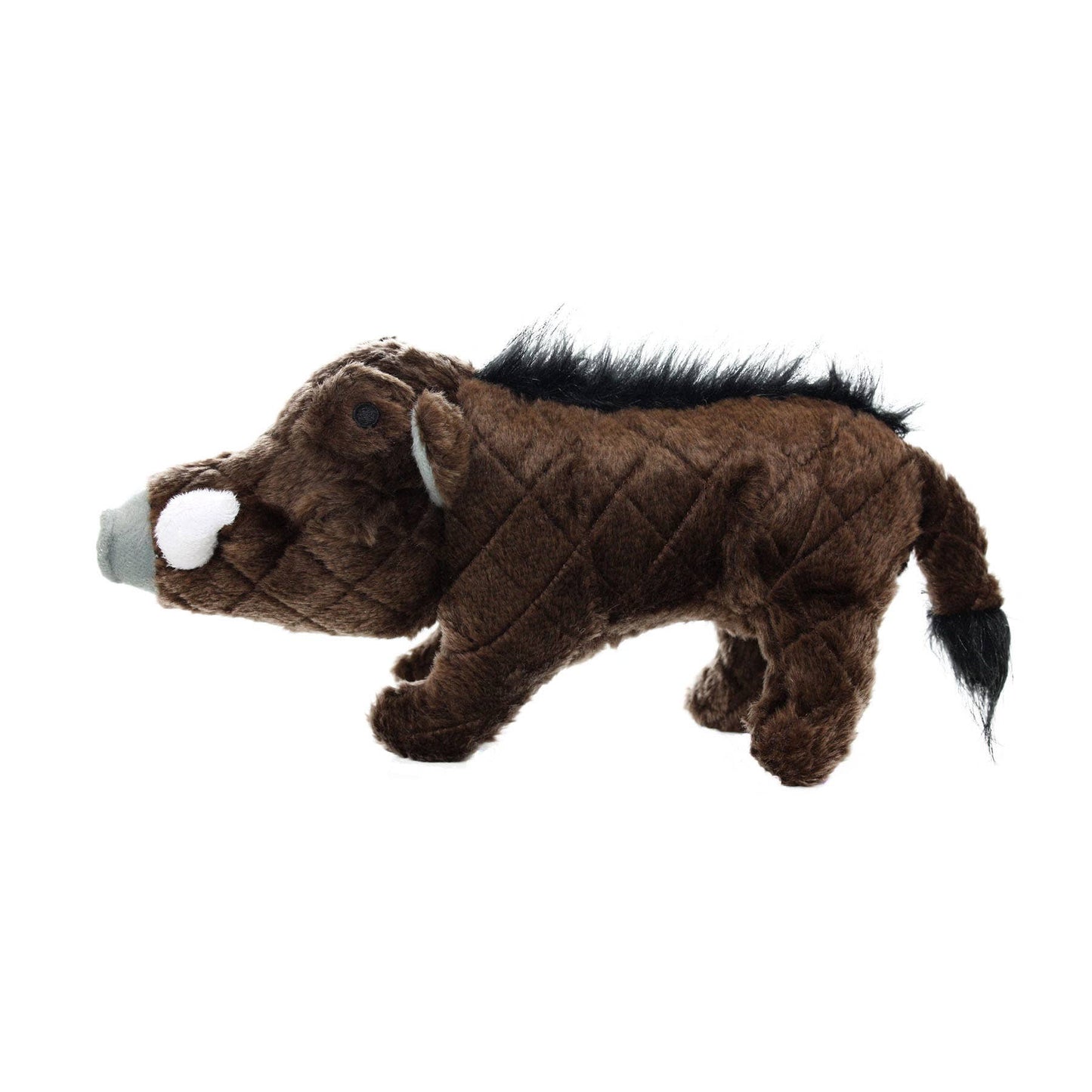 Tuffy Dog Toys - VIP Products - Mighty Safari Warthog - Brown, Plush, Squeaky Dog Toy - Doot's Pet LLC Collars For A Cause