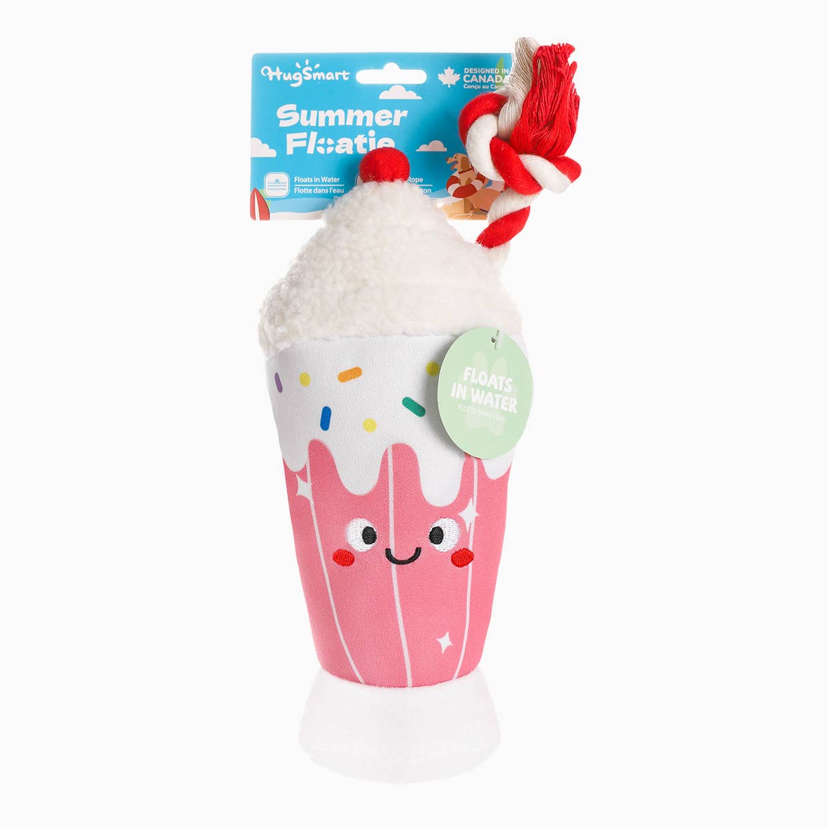 Hugsmart Products Inc - HugSmart Pet - Summer Floatie | Strawberry Smoothie