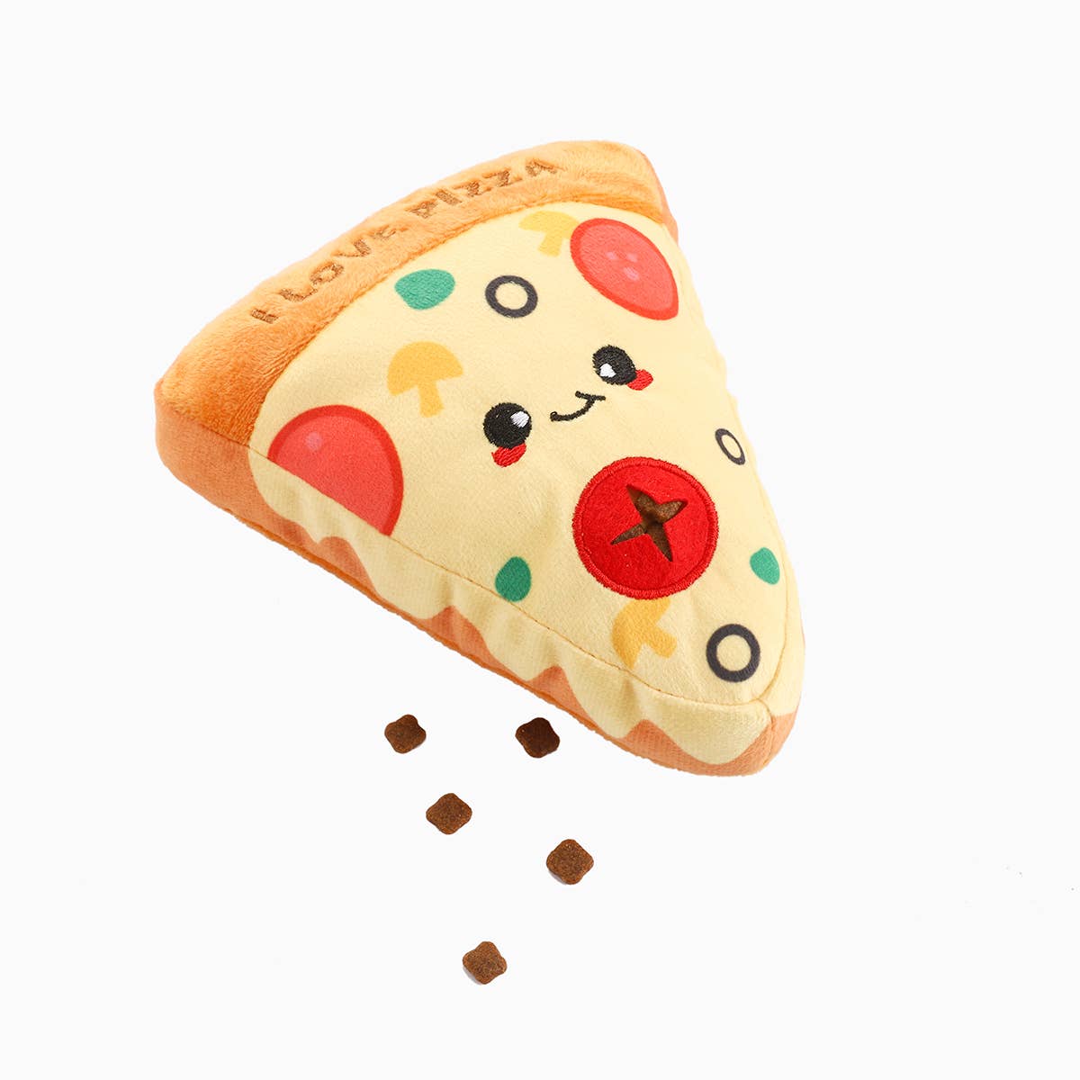 Hugsmart Products Inc - HugSmart Pet - Food Party | Pizza - Dog Plush Toy
