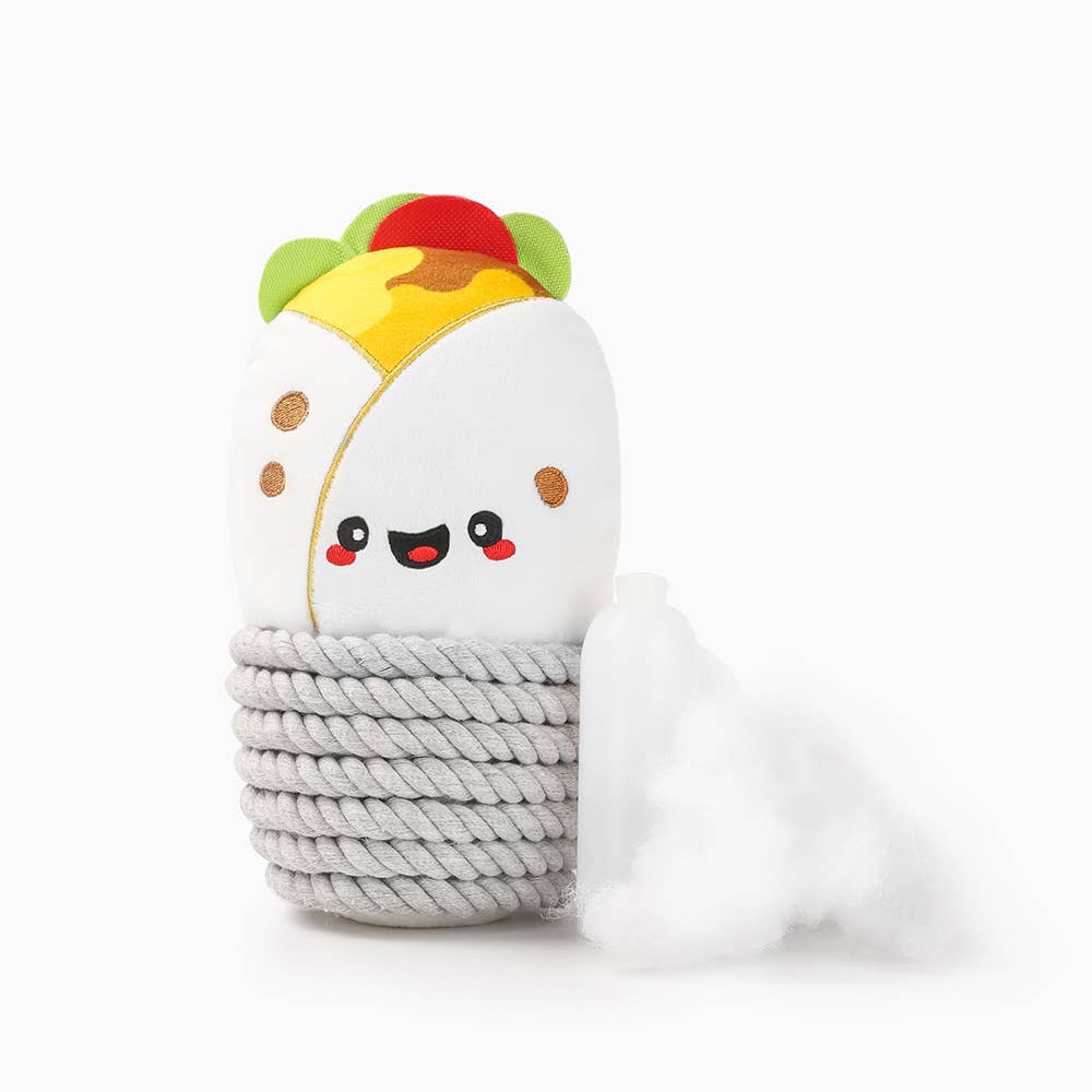 Hugsmart Products Inc - HugSmart Pet - Fiesta Chewsday | Burrito - Dog Rope Toy