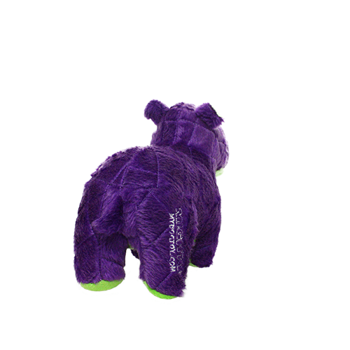 Tuffy Dog Toys - VIP Products - Mighty Safari Hippo - Purple, Plush, Squeaky Dog Toy - Doot's Pet LLC Collars For A Cause