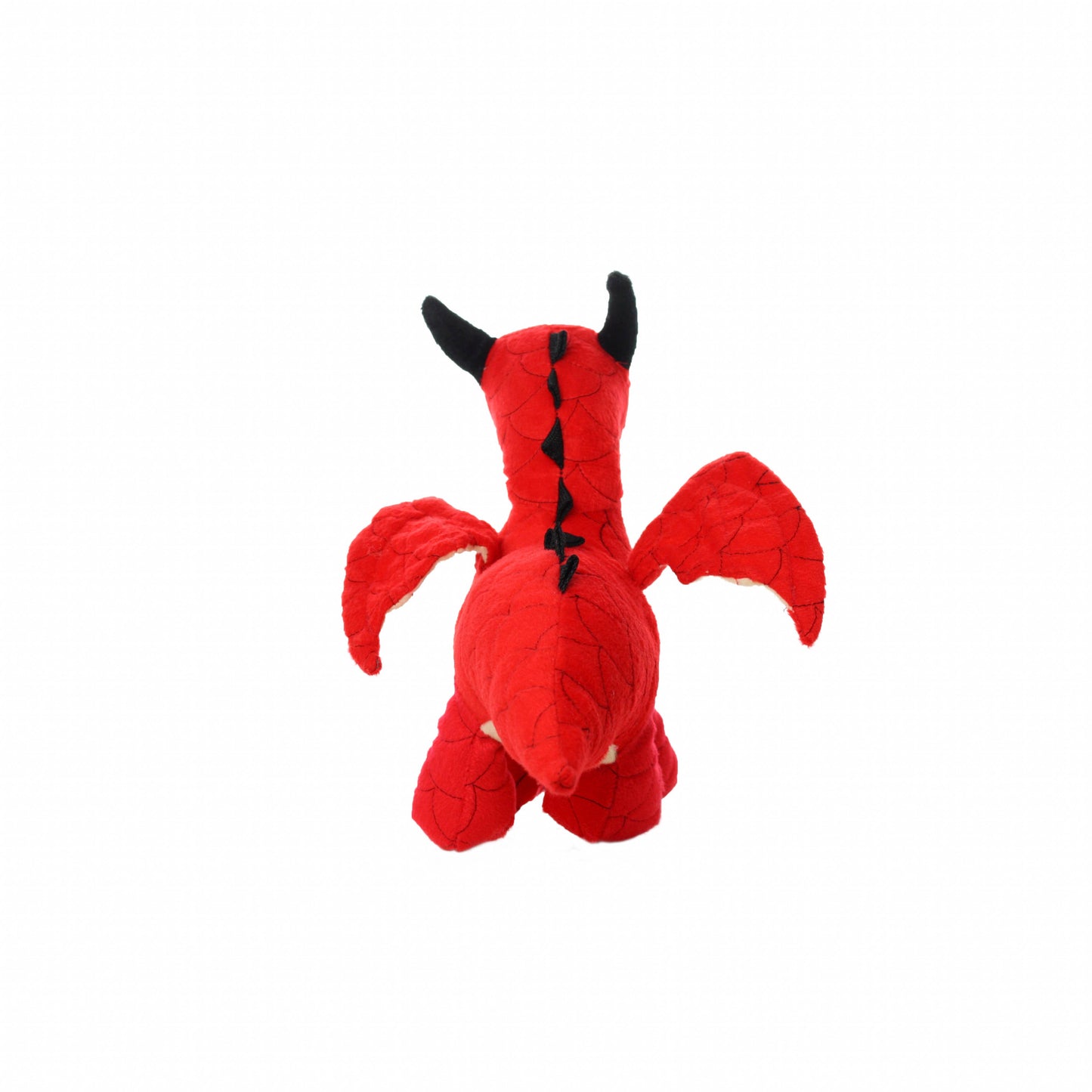 Tuffy Dog Toys - VIP Products - Mighty Dragon - Red, Plush, Squeaky Dog Toy - Doot's Pet LLC Collars For A Cause