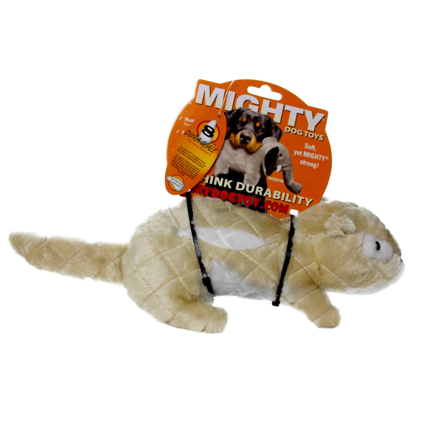 Tuffy Dog Toys - VIP Products - Mighty Nature Chipmunk, Plush, Squeaky Dog Toy