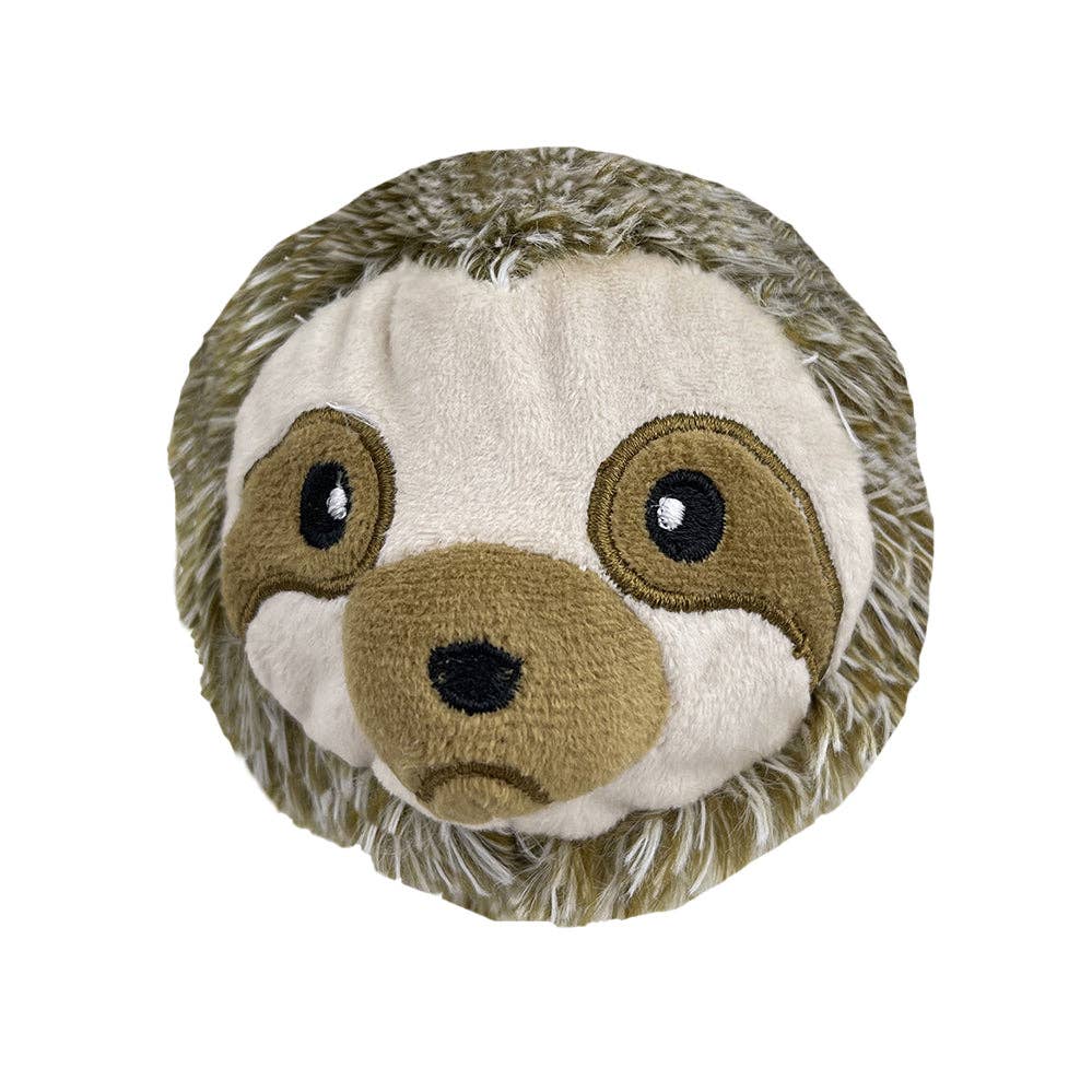 PETLOU, INC. - 4" EZ Squeaky Sloth Ball Dog Toy