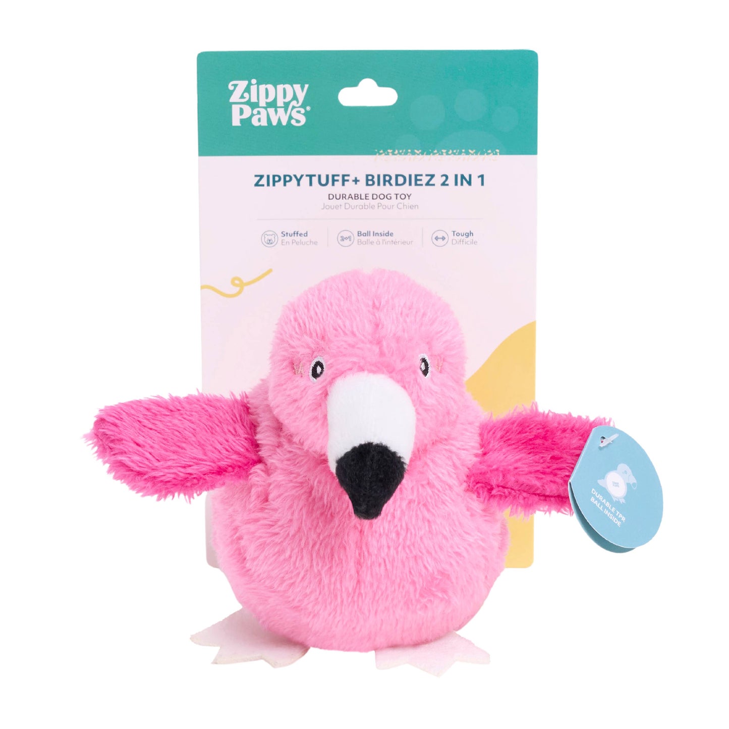 ZippyPaws - ZippyTuff+ 2-in-1 Birdiez - Flamingo