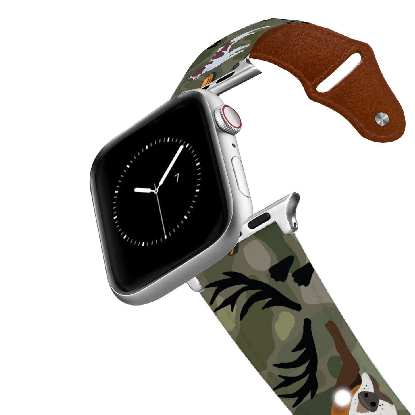 Hunting Dog Leather Apple Watch Band