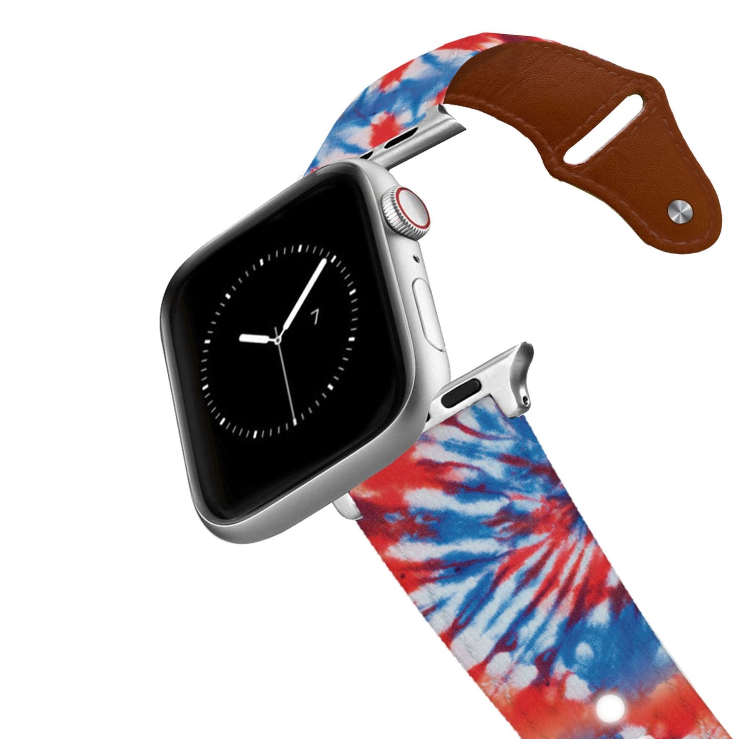 Americana Tie Dye Leather Apple Watch Band