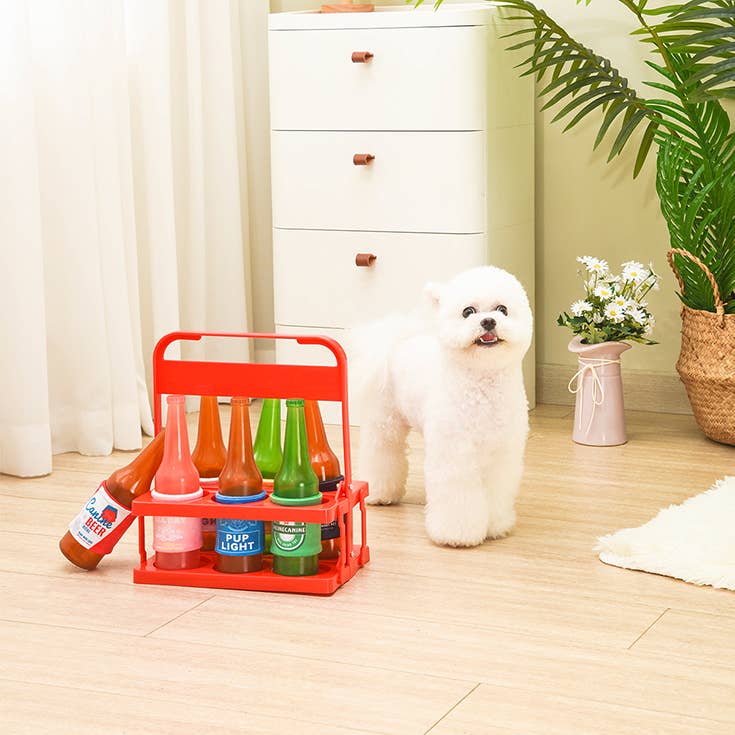 Hugsmart Products Inc - HugSmart Pet - Boozy Tailz | Whiskey - TPR Rubber Dog Toy
