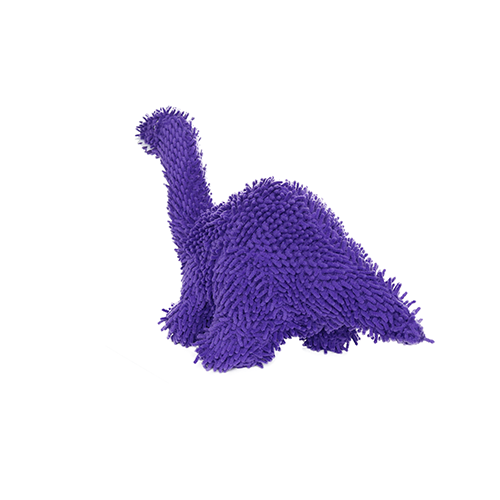 Tuffy Dog Toys - VIP Products - Mighty Microfiber Ball Brachiosaurus, Squeaky Dog Toy