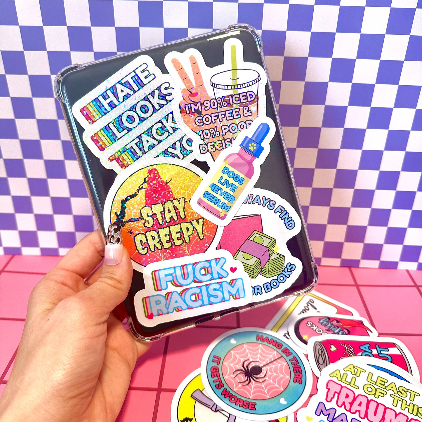 Stickers X Ashley Bexar - Dog Mom Dogs Funny Dog Witchy Waterproof Vinyl Sticker - Matte / I want LOOSE stickers