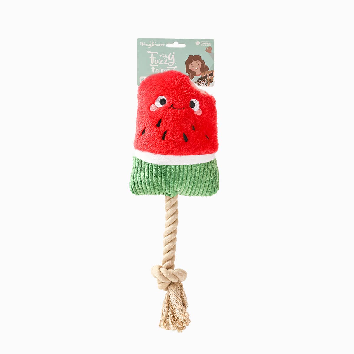 Hugsmart Products Inc - HugSmart Pet - Food Party | Watermelon Popsicles- Plush Toy