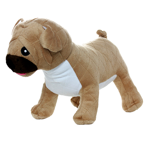 Tuffy Dog Toys - VIP Products - Mighty Farm Pug, Plush, Squeaky Dog Toy