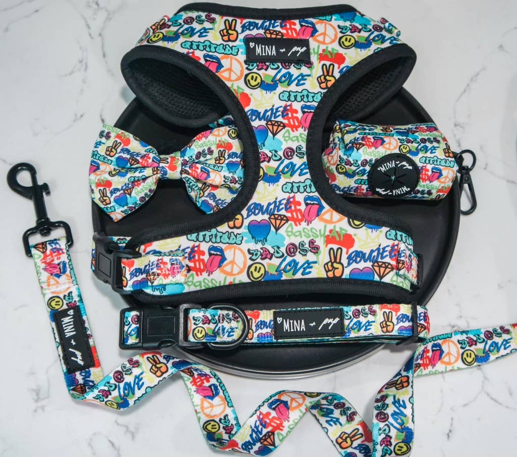 Mina + Pup - Graffiti Edition Tie On Cooling Bandana For Dogs and Cats