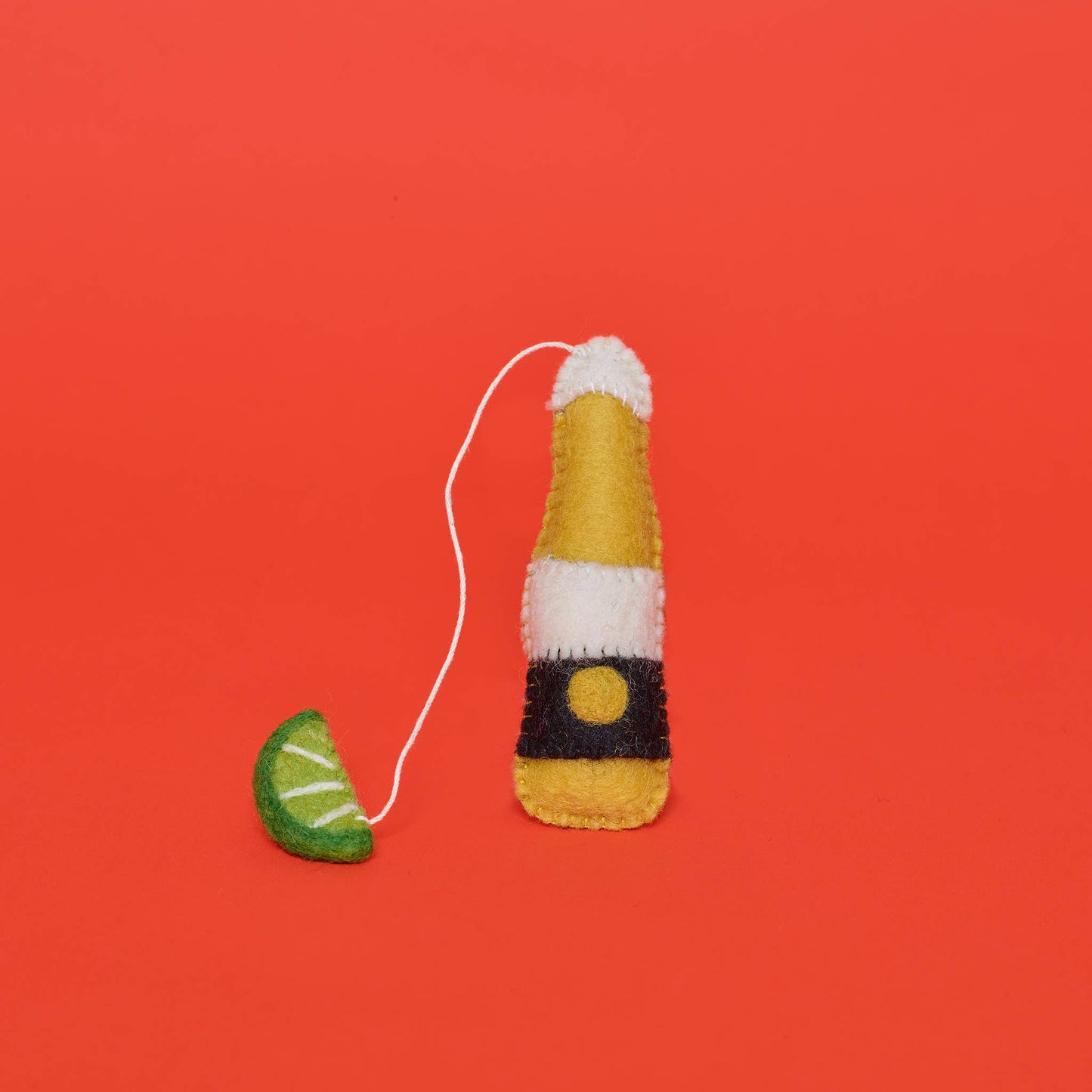 Ware of the Dog - Wool Beer & Lime Cat Toy