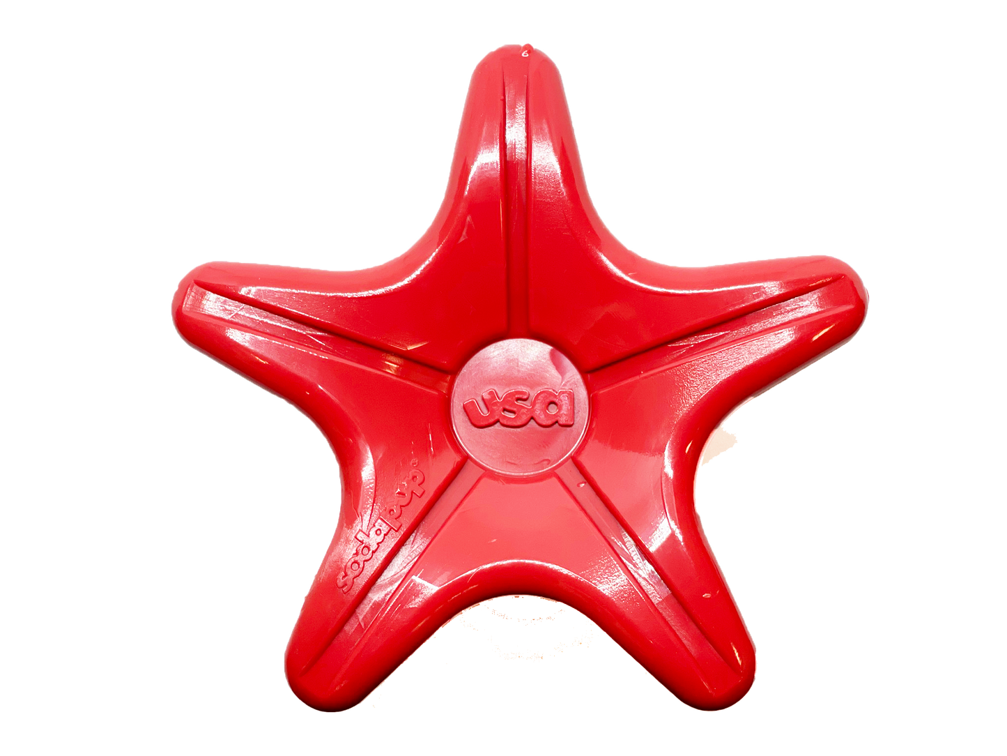 SodaPup - Starfish Ultra Durable Nylon Dog Chew Toy - Red - RED