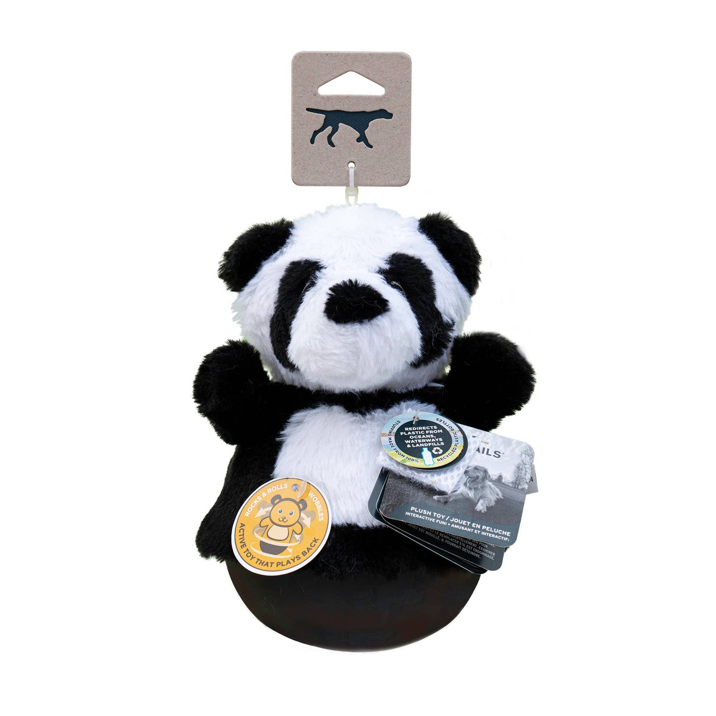 Tall Tails - Panda Roly Poly Dog Toy