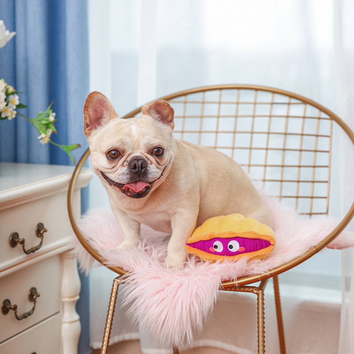 Hugsmart Products Inc - HugSmart Pet - Ocean Pals | Clam - Dog Plush Toy