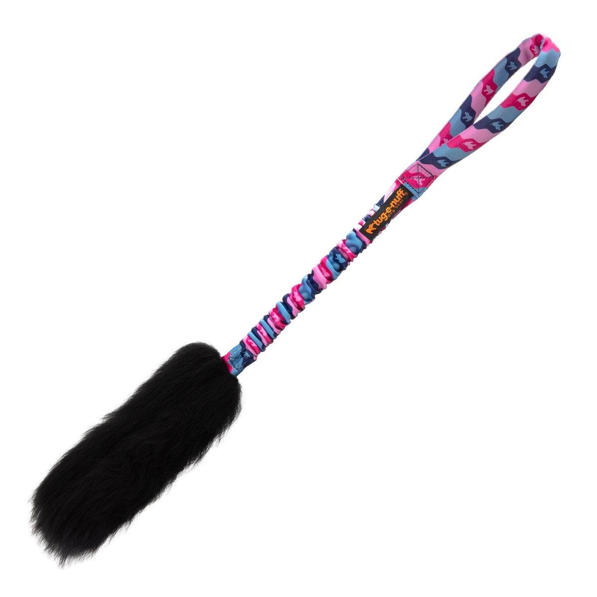 Tug-E-Nuff - WondaBaa Sheepskin Bungee Tug | Tug Toys | Tug-E-Nuff - Green Pattern