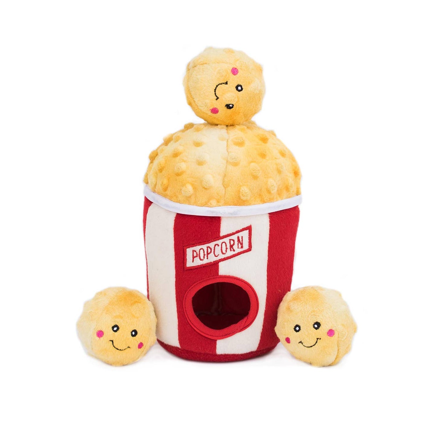 ZippyPaws - Zippy Burrow - Popcorn Bucket - Dog Toy