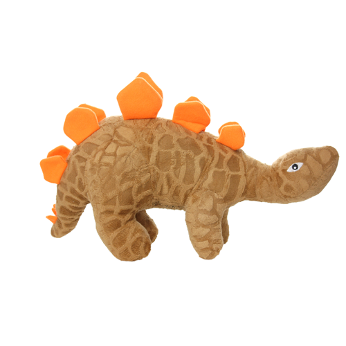 Tuffy Dog Toys - VIP Products - Mighty Dinosaur Stegosaurus, Plush, Squeaky Dog Toy