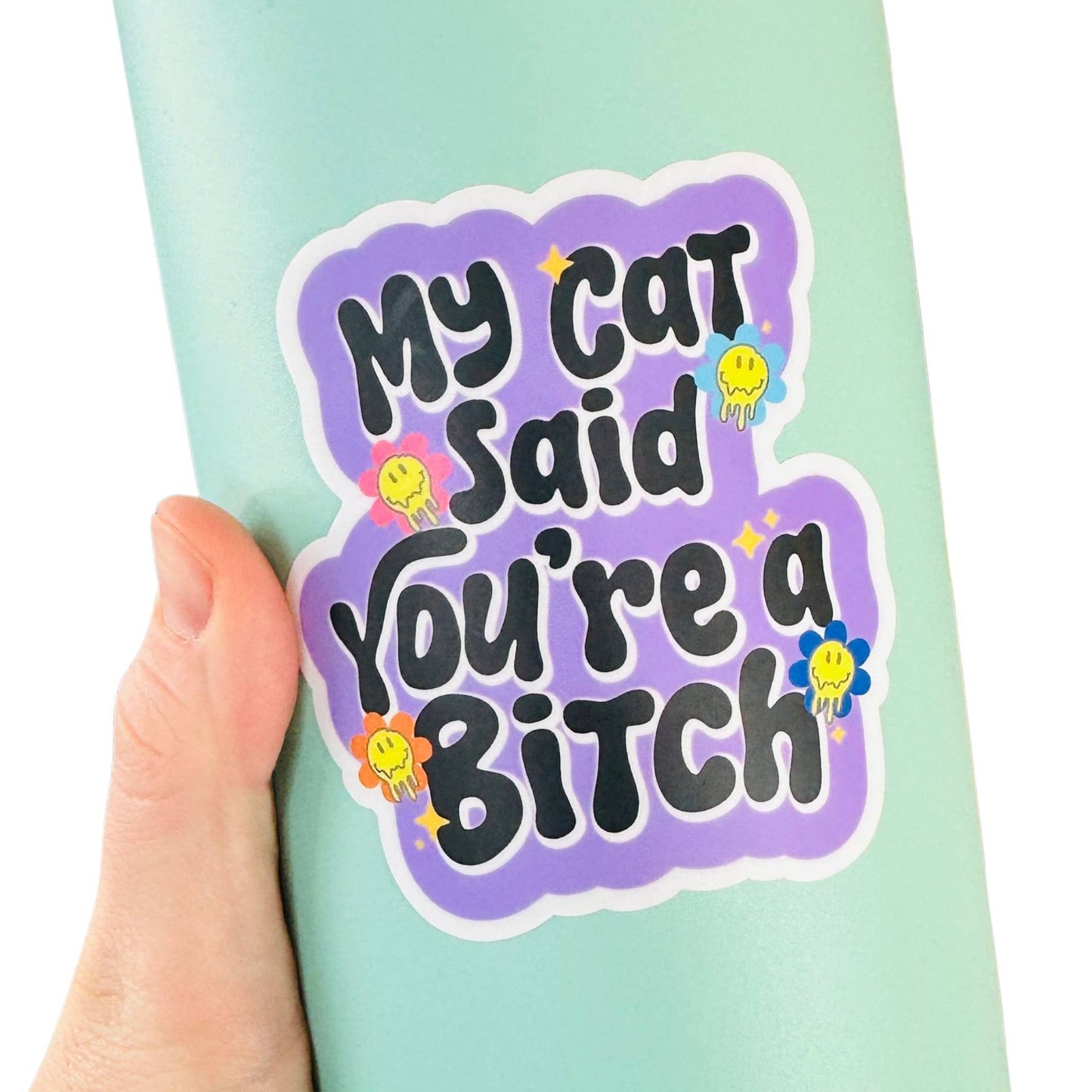 Bad Tags - Sarcastic Cat Stickers - My Cat Said You're a Bitch π€
