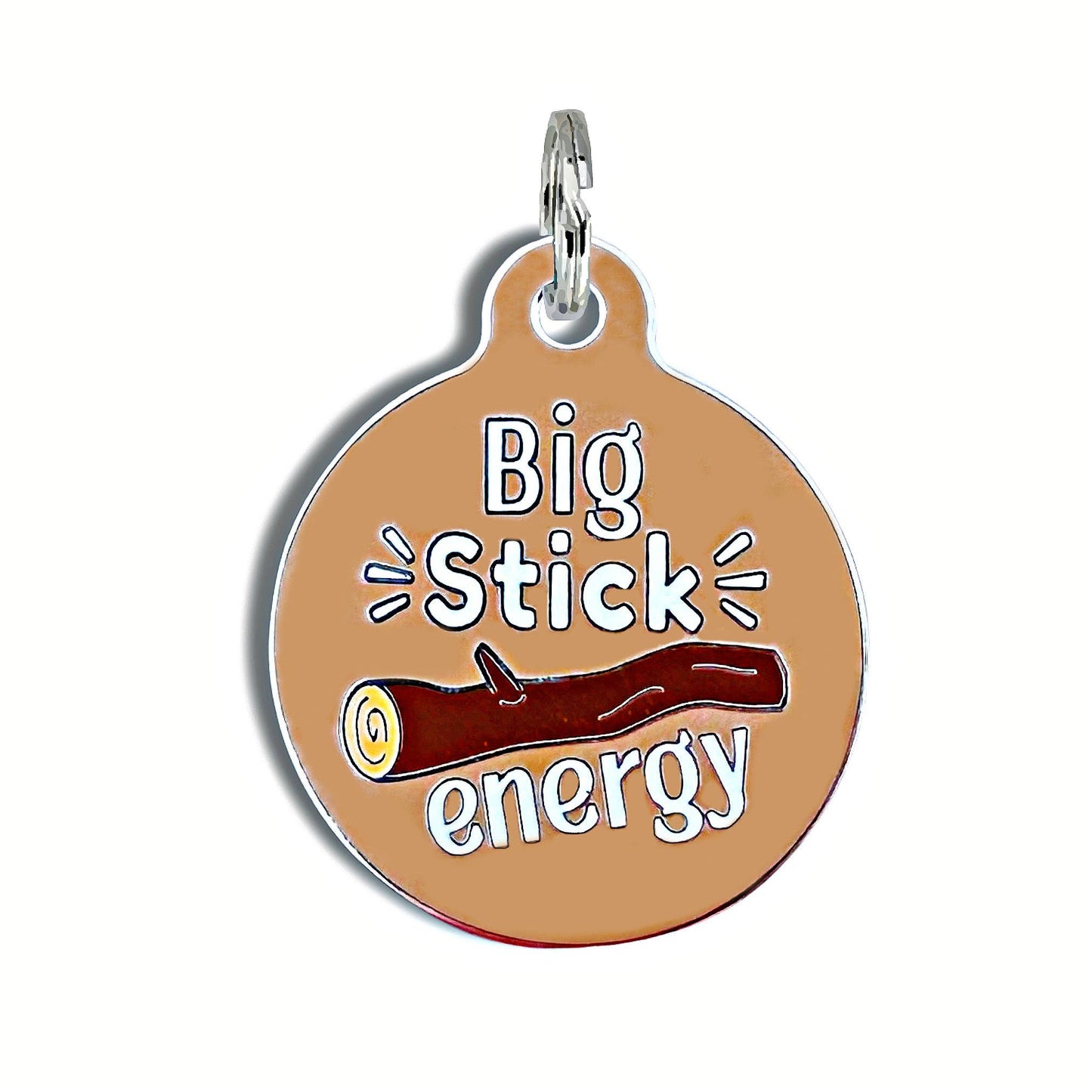 Bad Tags - Adventure Dog ID Tag Personalize - Big Sticker Energy - Large / Engraved QR Code