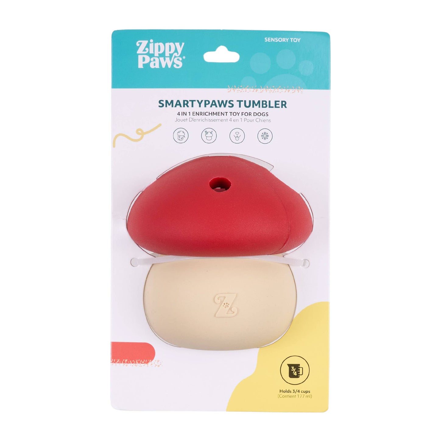 ZippyPaws - SmartyPaws Tumbler - Mushroom
