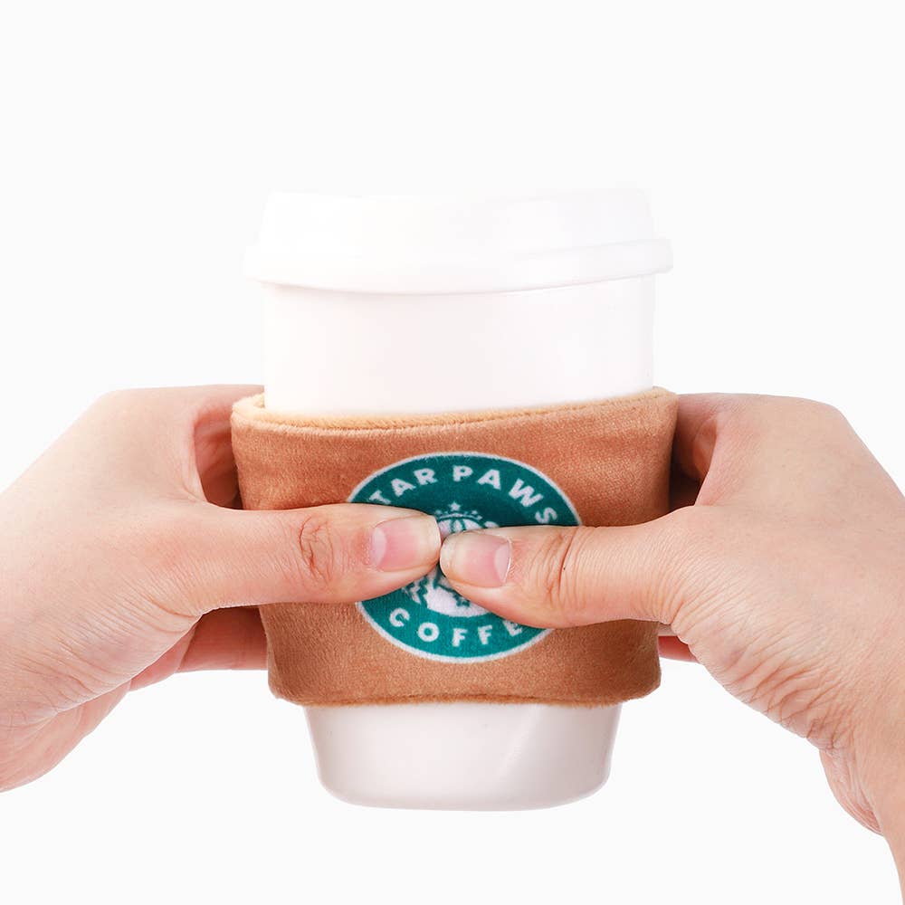 Hugsmart Products Inc - HugSmart Pet - Coffee Hour | StarPaws Coffee- TPR Rubber Toy