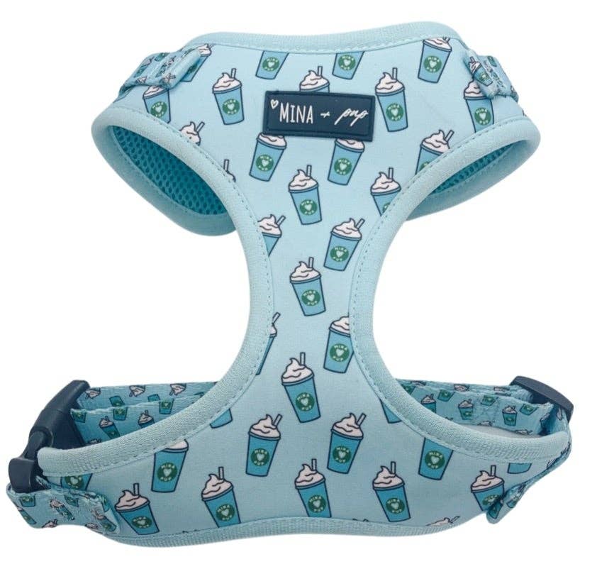 Mina + Pup - Blue Pupshake Adjustable Dog or Cat Harness
