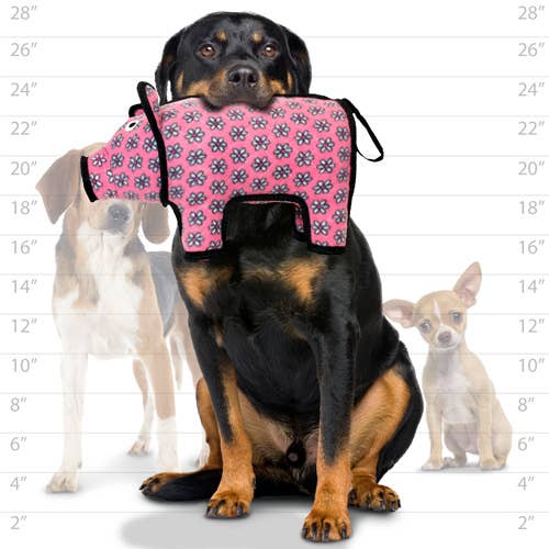 Tuffy Dog Toys - VIP Products - Tuffy Barnyard Pig, Tough, Durable Dog Toy - Doot's Pet LLC Collars For A Cause