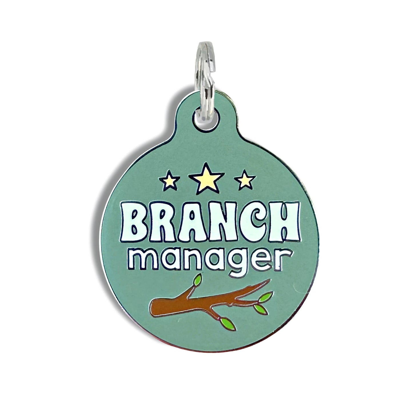 Bad Tags - Adventure Dog ID Tag Personalize - Branch Manager - Large / Engraved QR Code