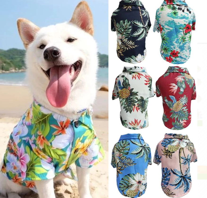 Hawaiian Pet Shirts - Doot's Pet LLC Collars For A Cause