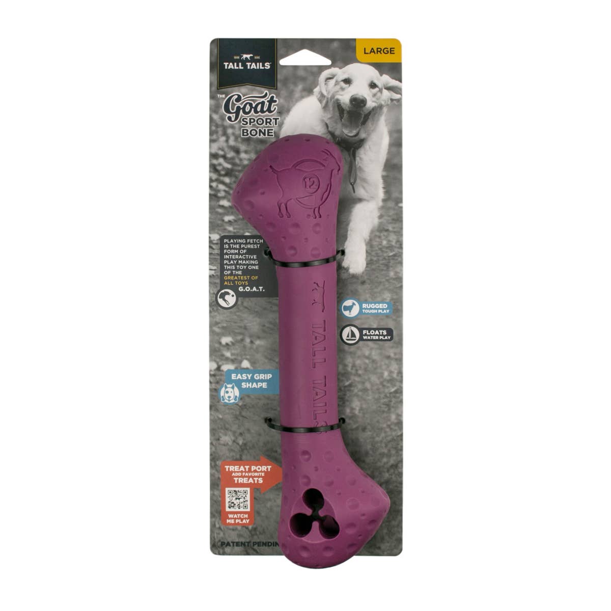 Tall Tails - GOAT Sport Bone Dog Toy - Large