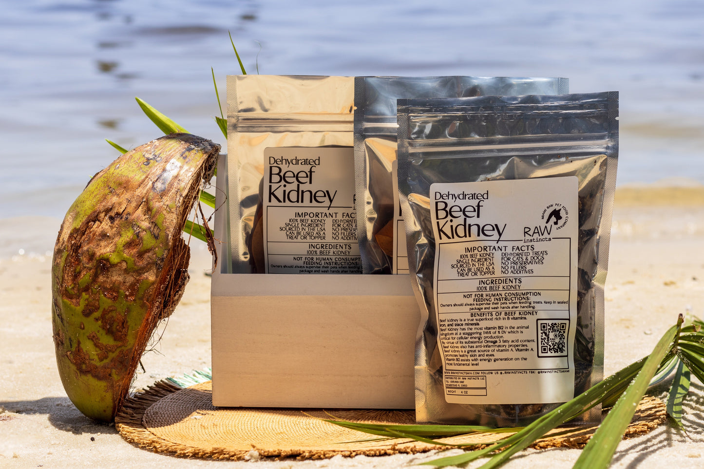 Dehydrated Beef Kidney | Raw Instincts | Small Batch Superfood Treat for Cats & Dogs - Doot's Pet LLC Collars For A Cause