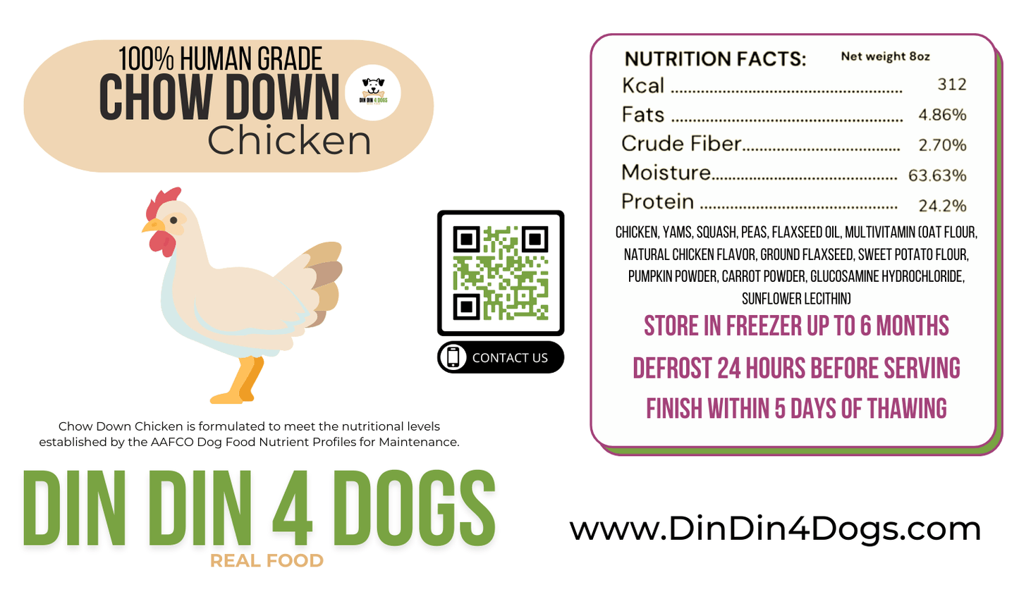 Beef and Chicken Combo - case includes 24, 8oz meals - Doot's Pet LLC Collars For A Cause