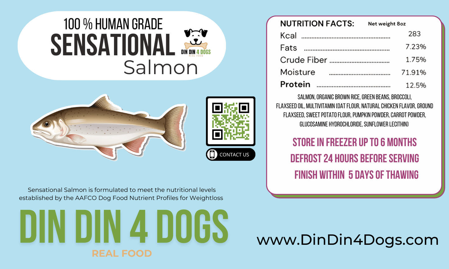 Chicken and Salmon Combo - case includes 24, 8oz meals - Doot's Pet LLC Collars For A Cause