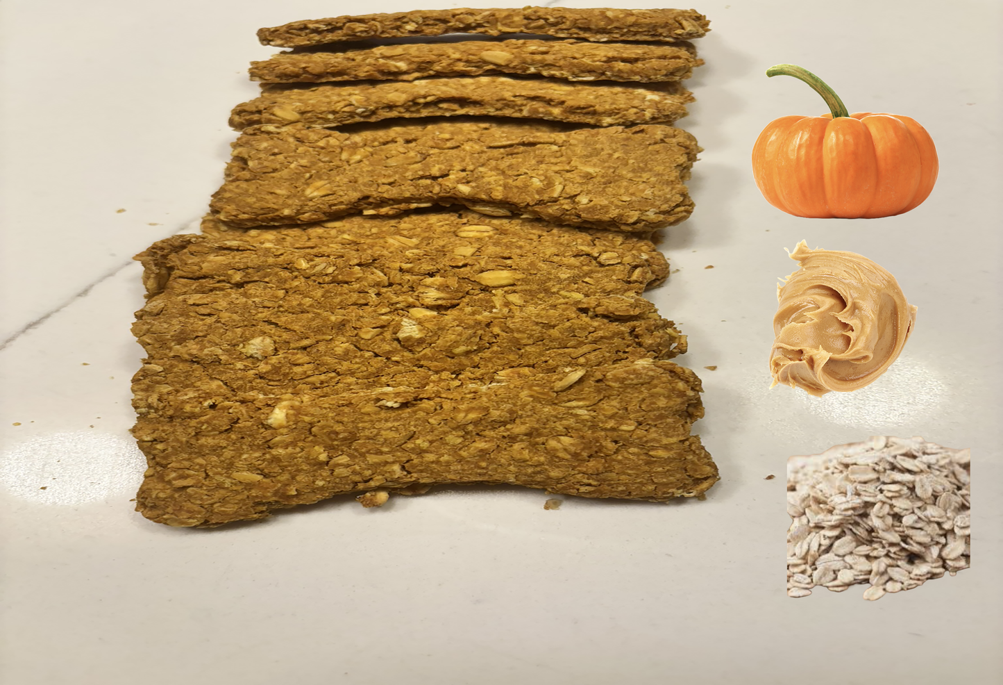 Pumpkin Peanut Butter Bones for Dogs | Organic & Handmade