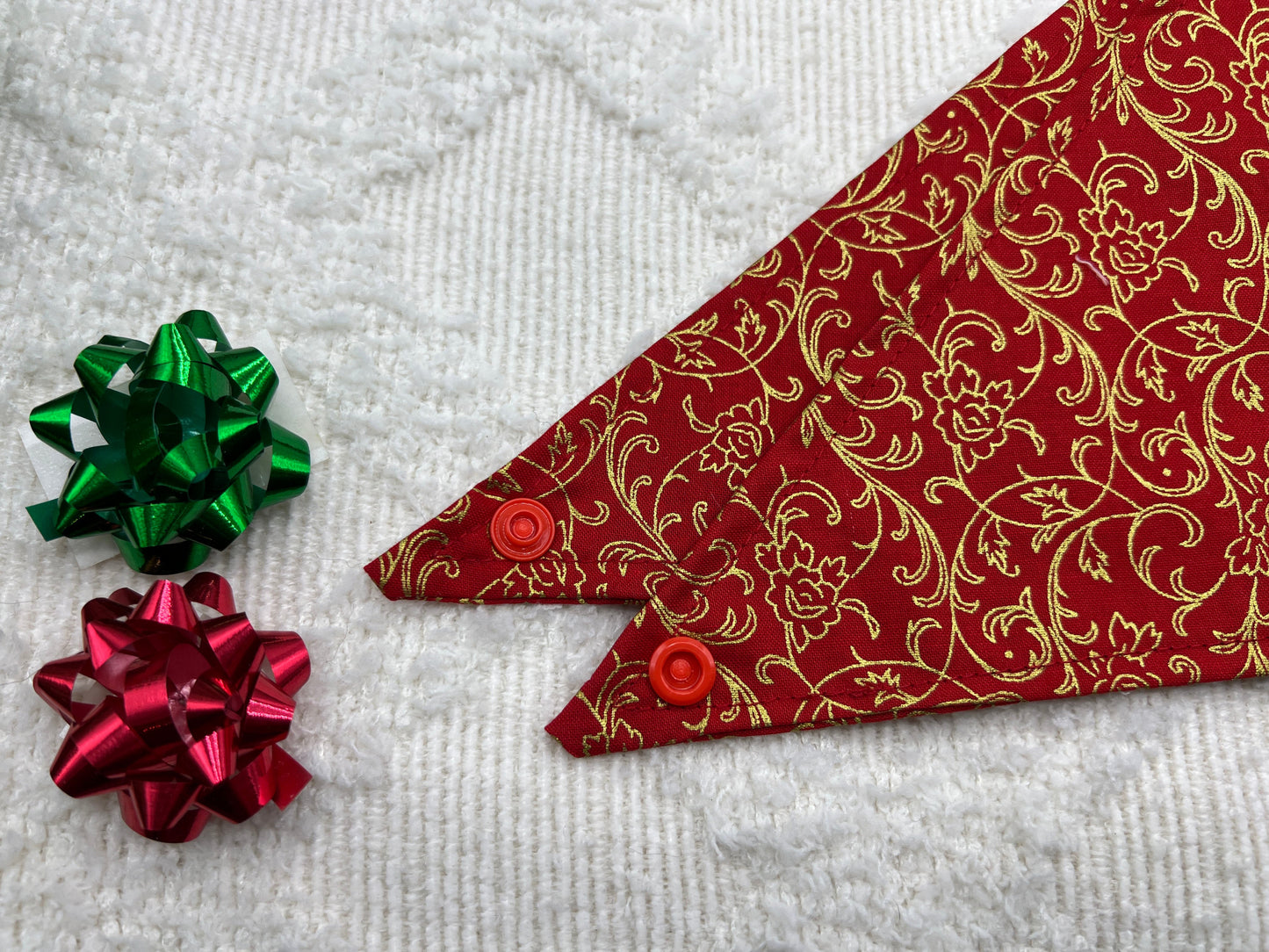 Holiday Golden Filagree Bandana