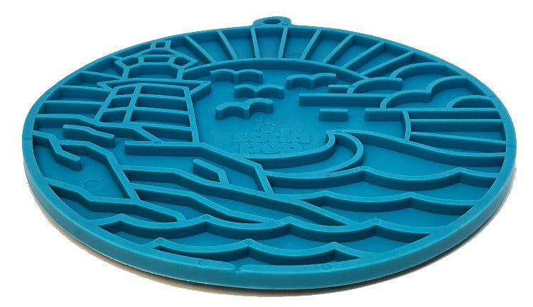 Lighthouse eMat - Enrichment Lick Mat For Dogs and Cats - With Suction Cups | USA Made - Doot's Pet LLC Collars For A Cause