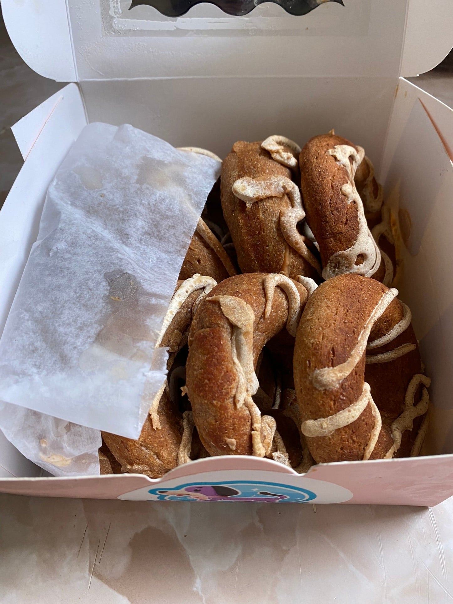 Organic Peanut Butter Apple Dognuts Dog Treats - Doot's Pet LLC Collars For A Cause