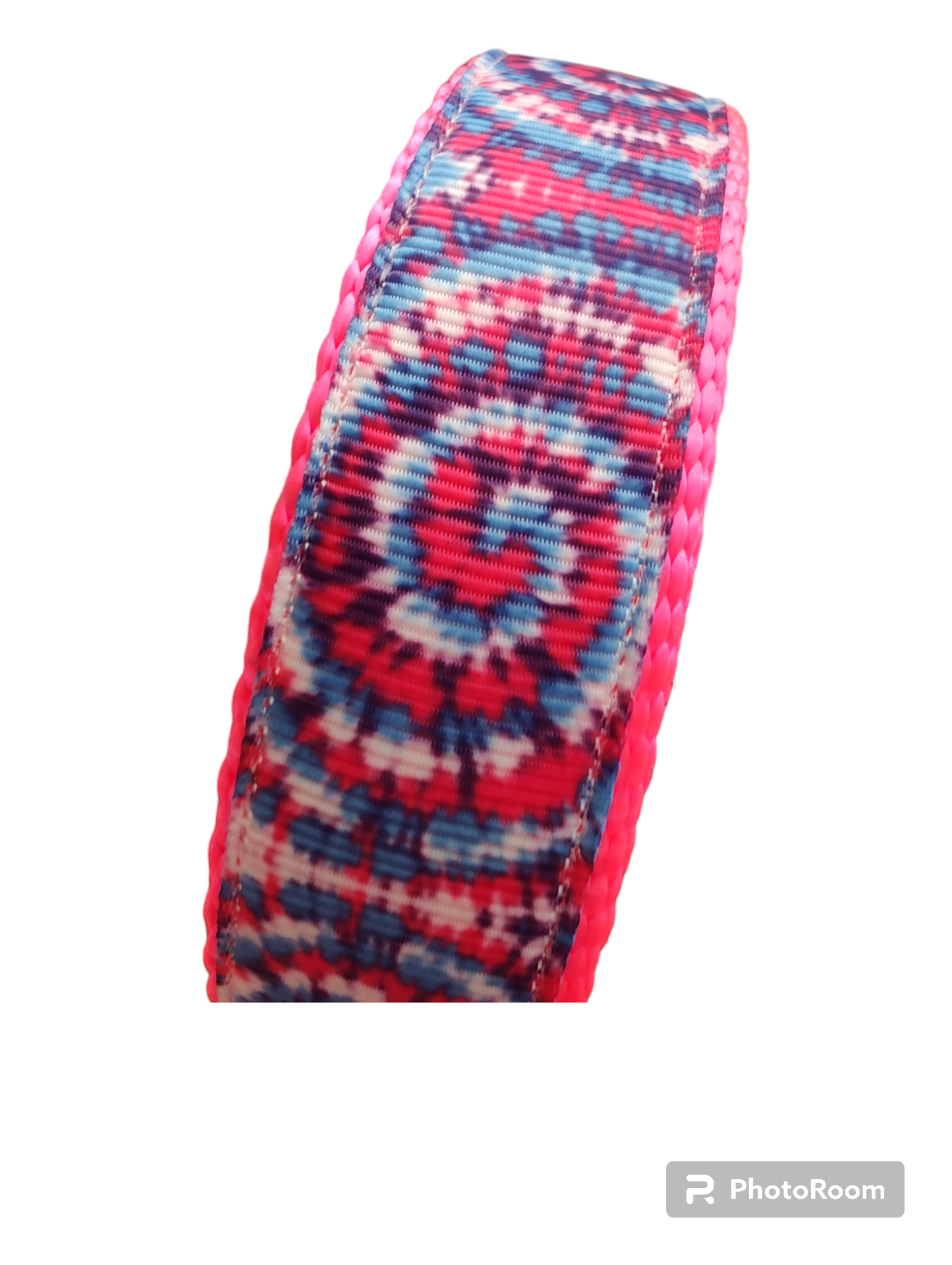 Tie Dye Hot Pink Nylon Dog Collar MD, LG, XL, Leash - Doot's Pet LLC Collars For A Cause