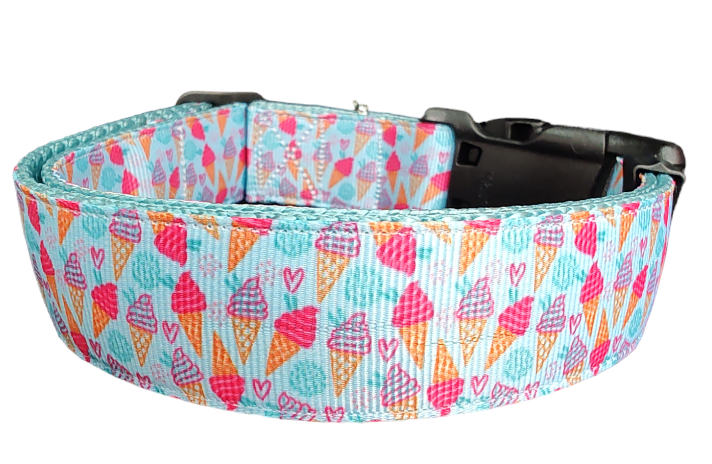 Ice Cream Cones Nylon Dog Collar - Doot's Pet LLC Collars For A Cause