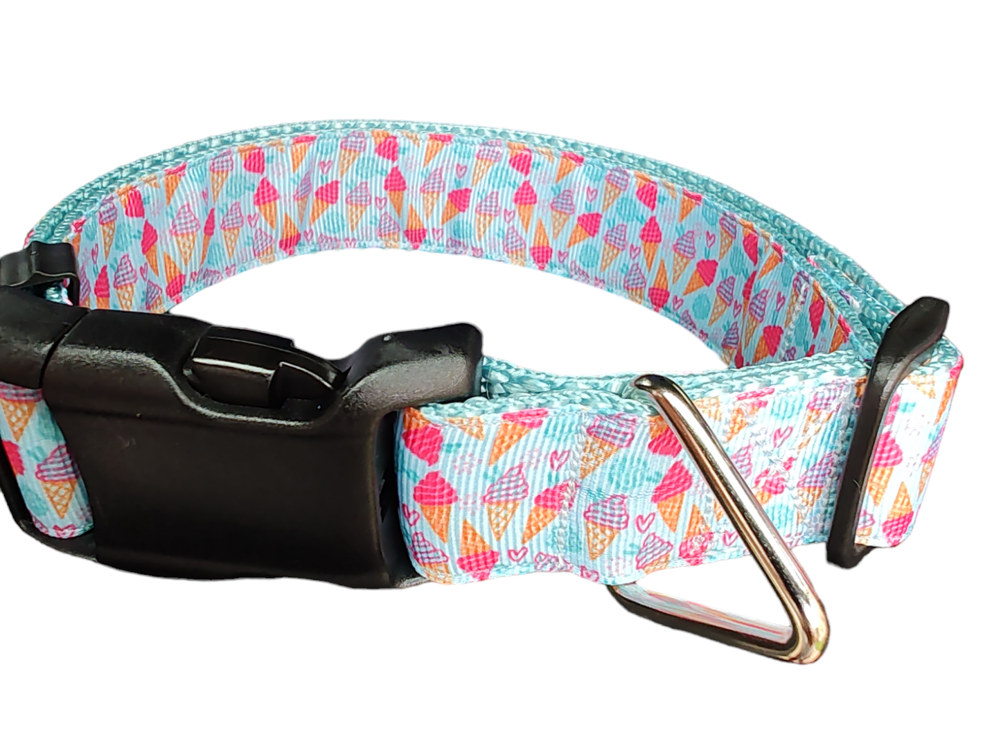 Ice Cream Cones Nylon Dog Collar - Doot's Pet LLC Collars For A Cause