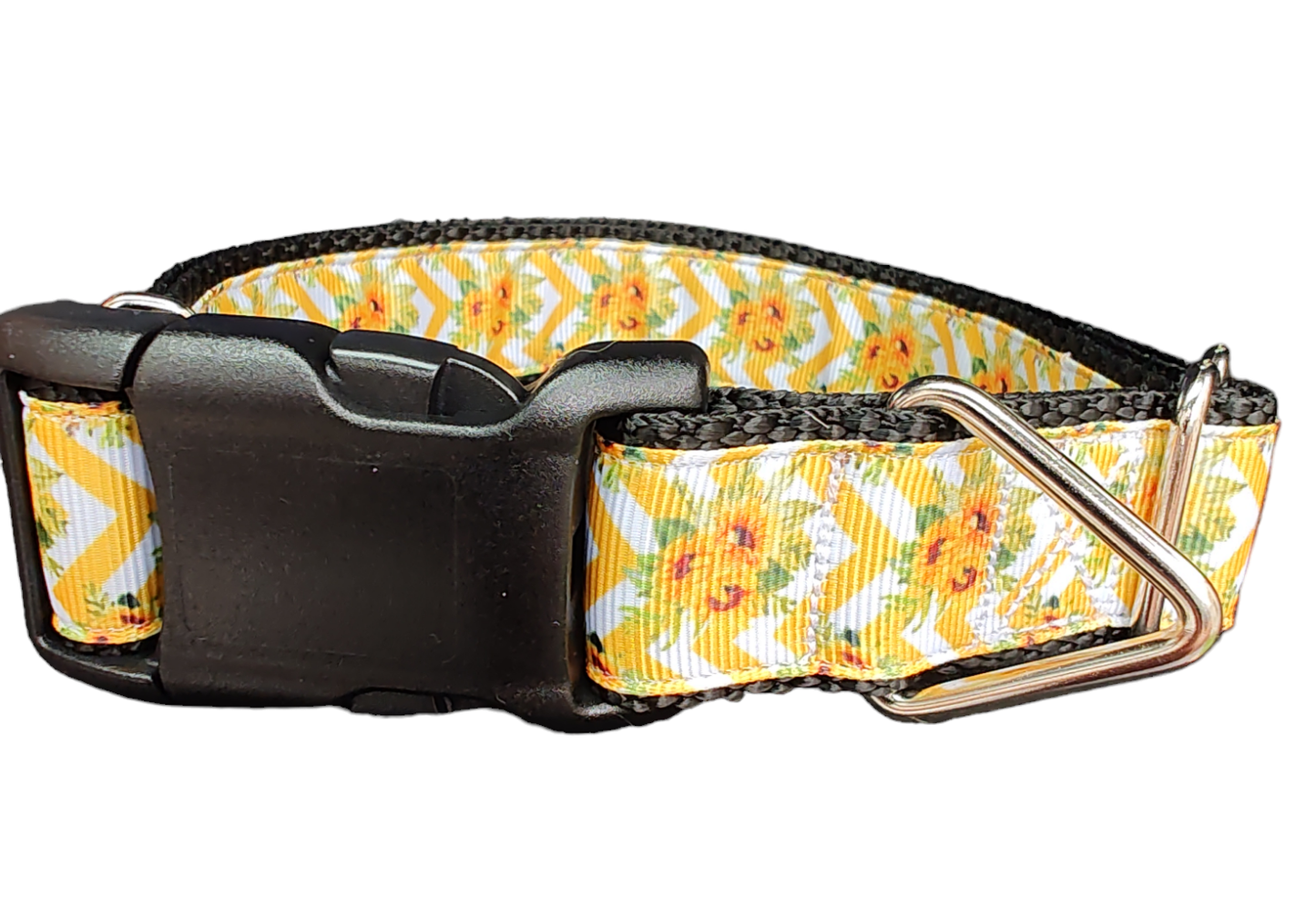 Sunflower Bouquet Nylon Dog Collar - Doot's Pet LLC Collars For A Cause
