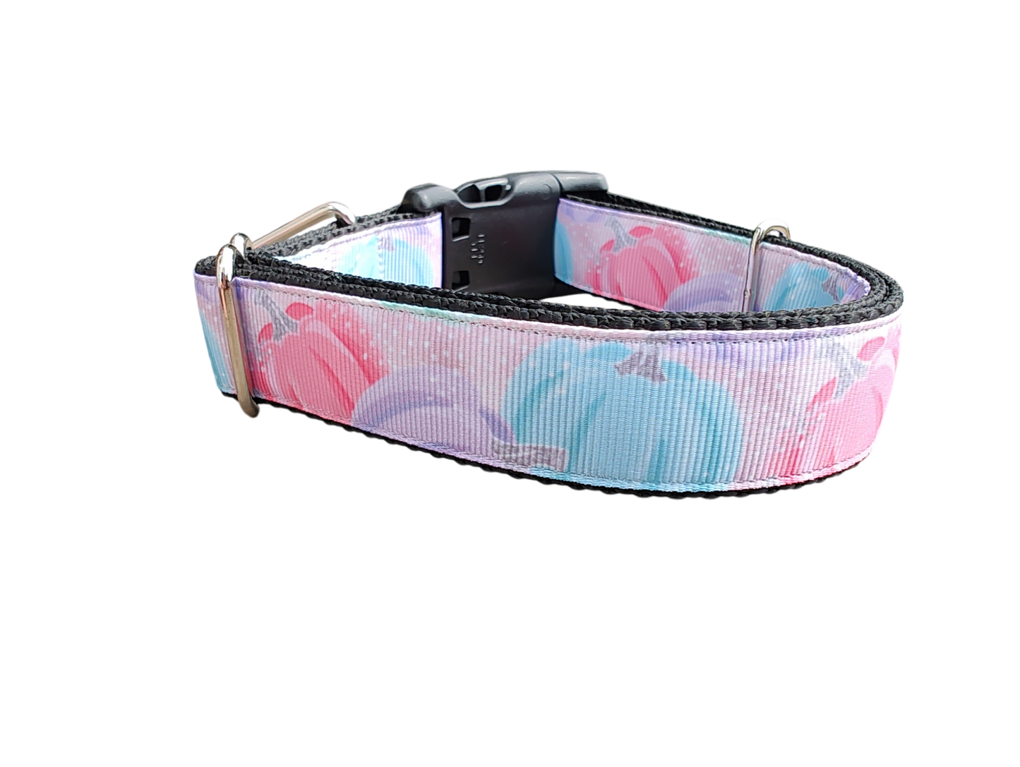 Pastel Pumpkins Nylon Dog Collar